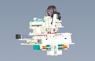 SMT自动接料带机solidworks模型