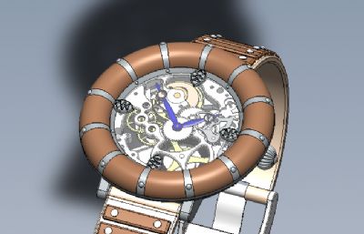 手工打造机械表,手表 solidworks模型