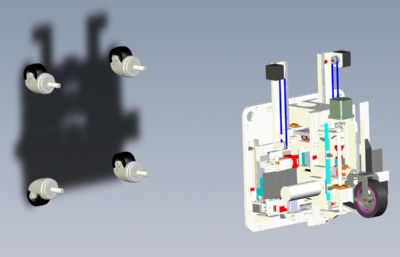 SMT自动接料带机solidworks模型