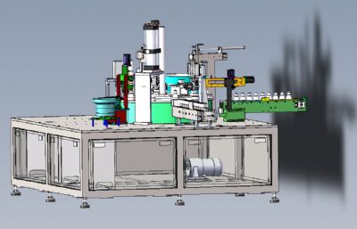 LED球泡灯自动组装机solidworks模型