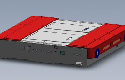 仓储穿梭自动搬运小车solidworks模型