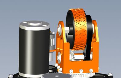 I2齿轮减速驱动轮solidworks模型