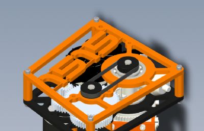 I2齿轮减速驱动轮solidworks模型