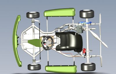 卡丁车stp模型