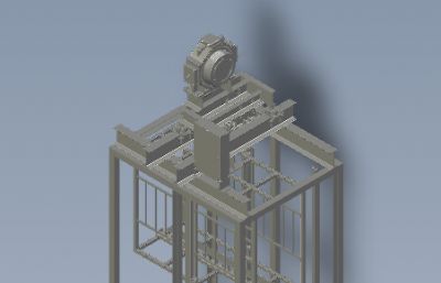 电梯内部结构stp模型