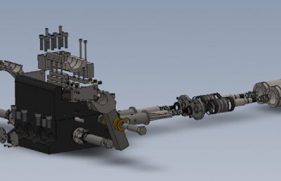 车床液压夹具solidworks模型