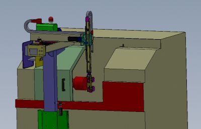 车床送料机械手solidworks模型