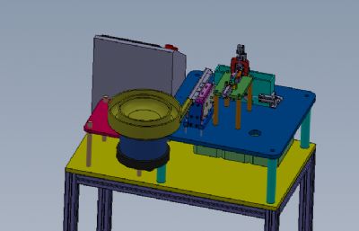 电阻片检测机solidworks模型