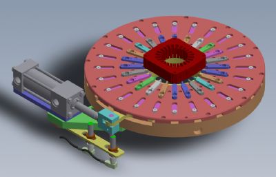 电机线圈装配机solidworks模型