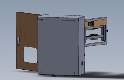 电力变压器控制柜solidworks模型