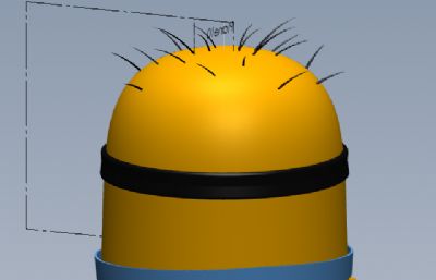 单眼小黄人solidworks模型