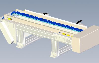 等距皮带输送线solidworks模型