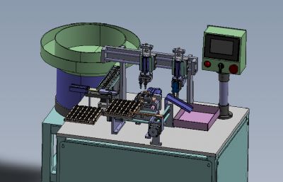 弹性薄板自动焊接机solidworks模型