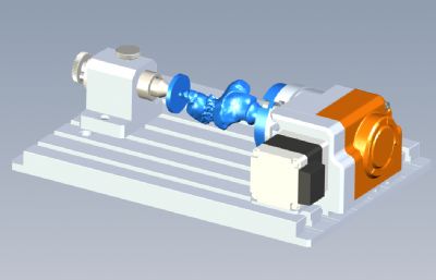 雕刻机铣床旋转工作台solidworks模型