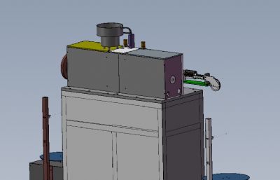 对式入料导线焊接机solidworks模型