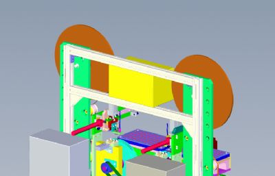 泛用型通用型贴标机step模型