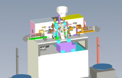 对式入料导线焊接机solidworks模型