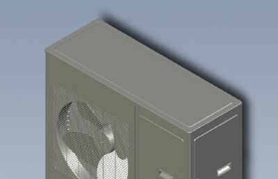 低温热泵机组,空调外机solidworks模型