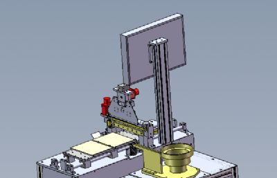 高速LED元件摆放机solidworks模型