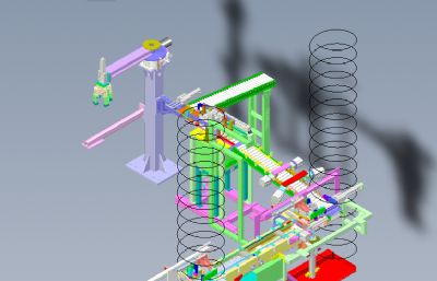 自动化灌装生产线solidworks模型