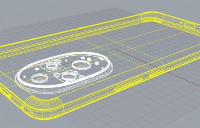 荣耀200手机rhino 3D模型