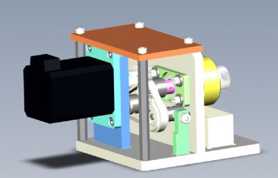 海绵清洁机solidworks模型