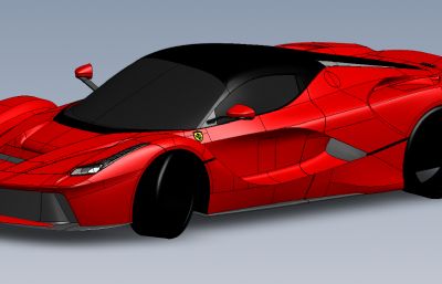 Ferrari法拉利超跑solidworks模型