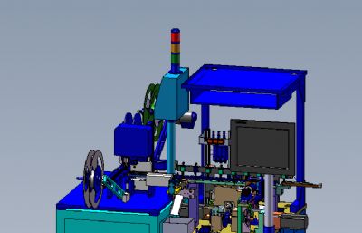 CCD检测自动包装机solidworks模型