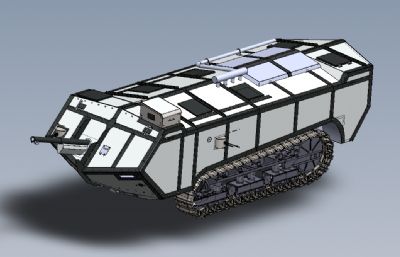 重型装甲车solidworks模型