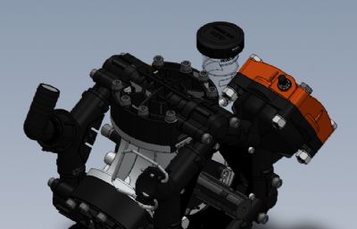 BOMBA发动机solidworks模型