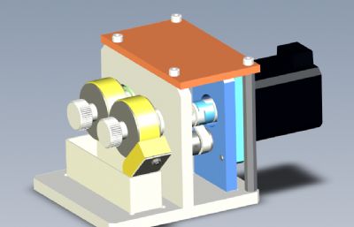 海绵清洁机solidworks模型