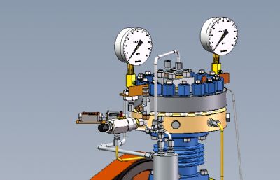 隔膜压缩机solidworks模型