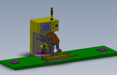 光驱贴膜机solidworks模型