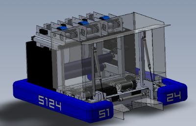 FRC 5124号机器人车solidworks模型