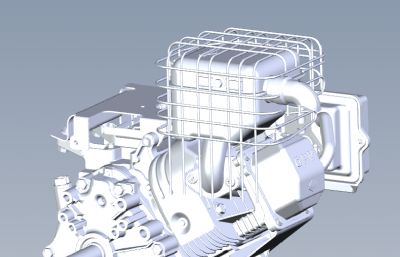 SAE发动机solidworks模型