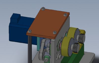 海绵清洁机solidworks模型