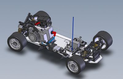 遥控车,遥控赛车solidworks模型