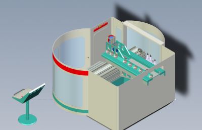 5轴加工中心solidworks模型