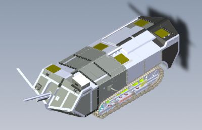 重型装甲车solidworks模型