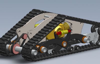 全地形履带,三角形履带solidworks模型