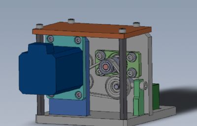 海绵清洁机solidworks模型