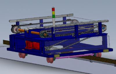 轨道车,穿梭车solidworks模型