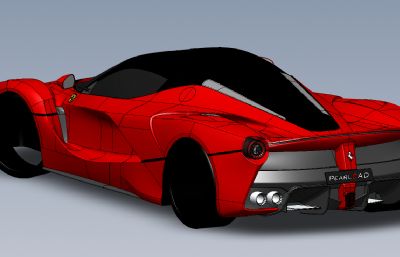 Ferrari法拉利超跑solidworks模型