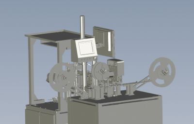 CCD检测自动包装机solidworks模型