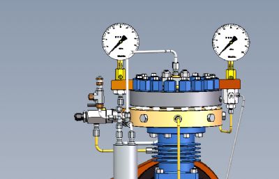 隔膜压缩机solidworks模型