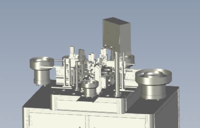 转盘式自动组装机,转盘机solidworks模型