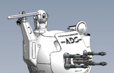 ADS防御系统solidworks模型