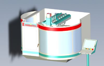 5轴加工中心solidworks模型