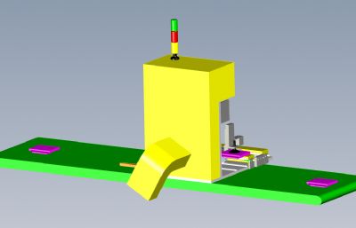 光驱贴膜机solidworks模型