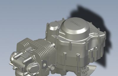 雅马哈125发动机solidworks模型